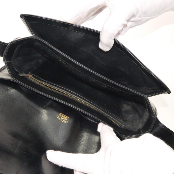 OLD Gucci　1973総革2WAYショルダーバッグ（黒）