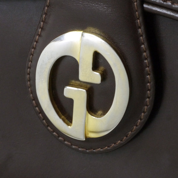 OLD Gucci　1973総革2WAYショルダーバッグ（濃茶）