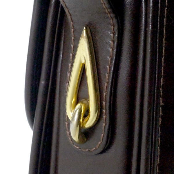 OLD Gucci　1973総革2WAYショルダーバッグ（濃茶）