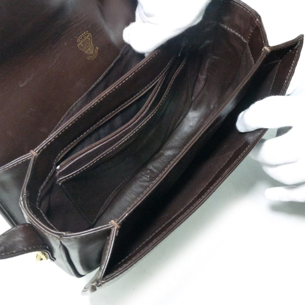 OLD Gucci　1973総革2WAYショルダーバッグ（濃茶）