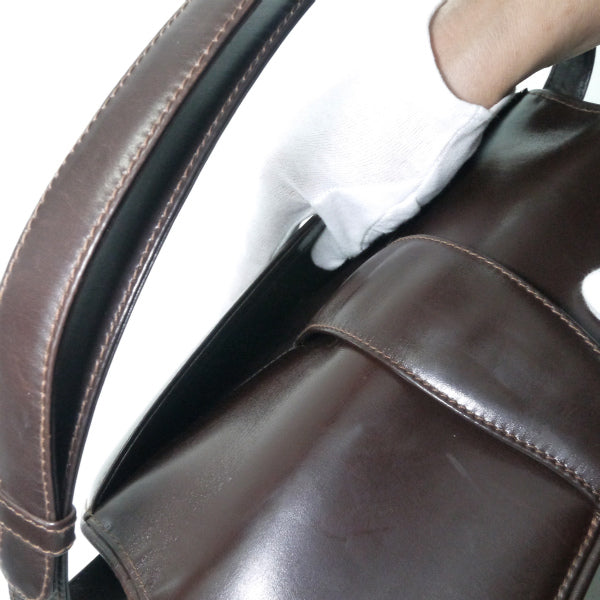 OLD Gucci　1973総革2WAYショルダーバッグ（濃茶）