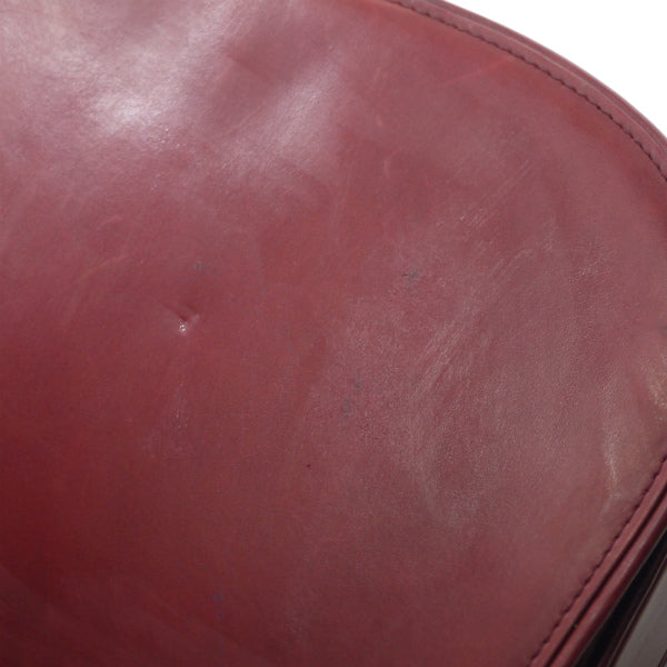 OLD Gucci　1973総革ショルダーバッグ（レッド）