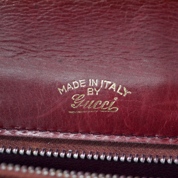 OLD Gucci　1973総革ショルダーバッグ（レッド）