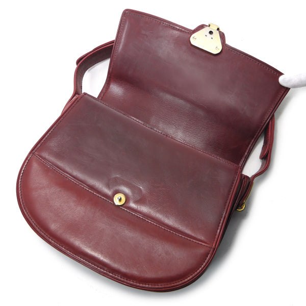 OLD Gucci　1973総革ショルダーバッグ（レッド）