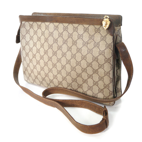 OLD Gucci 2WAY シェリーライン3層ショルダー（茶） – Vintage
