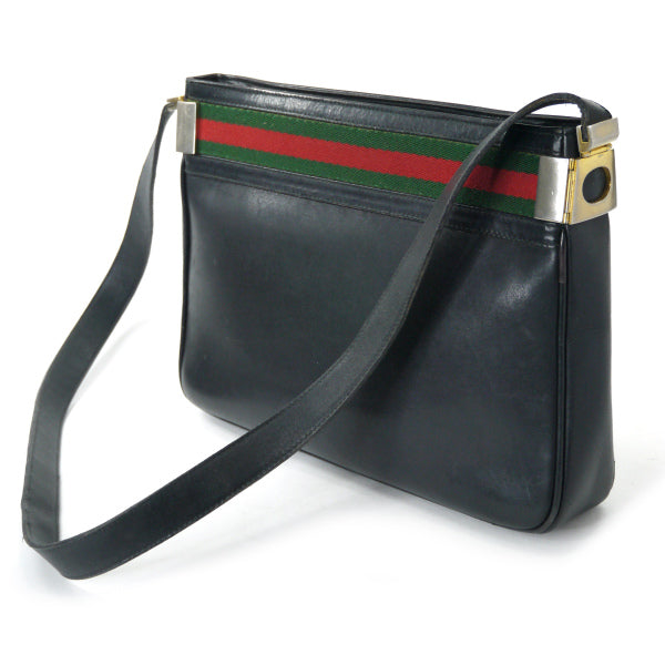 OLD Gucci シェリー総革ワンショルダー（黒） – Vintage Shop Rococo