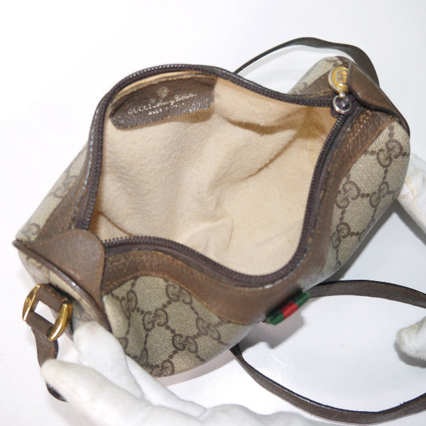 OLD Gucci 筒型ポシェット（茶）