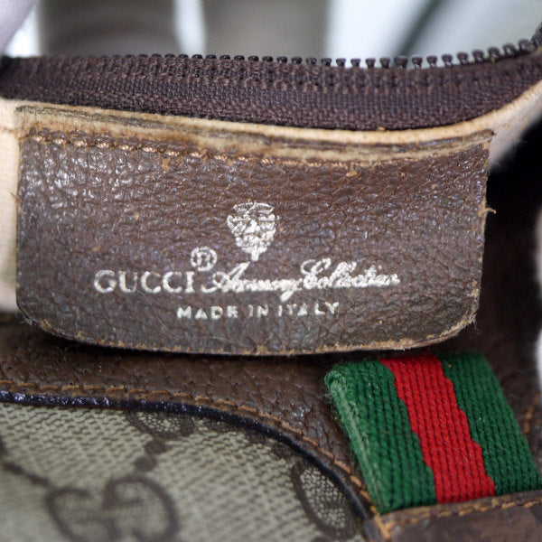 OLD Gucci 筒型ポシェット（茶）