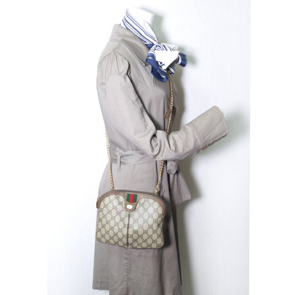 OLD Gucci 2WAYポシェット&チェーンポーチ（茶）