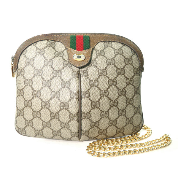 OLD Gucci 2WAYポシェット&チェーンポーチ（茶）