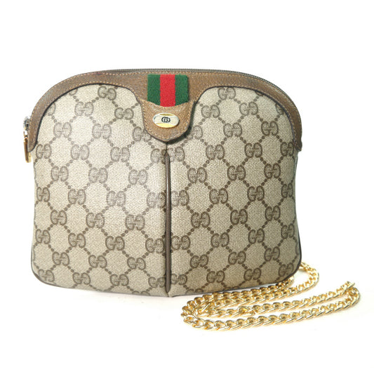OLD Gucci 2WAYポシェット&チェーンポーチ（茶）