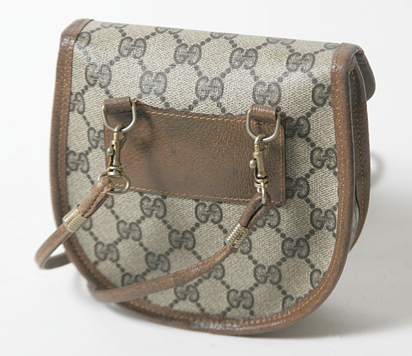 OLD Gucci フリンジ２Wayポシェット (茶）