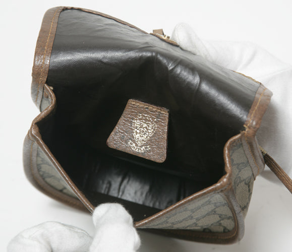 OLD Gucci フリンジ２Wayポシェット (茶）