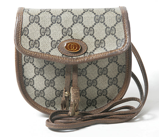 OLD Gucci フリンジ２Wayポシェット (茶）