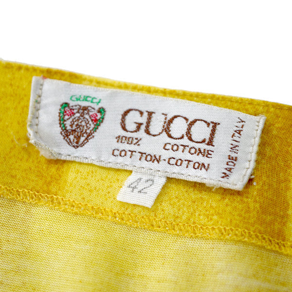 OLD Gucci マルチカラー総柄カットソー（コットン）