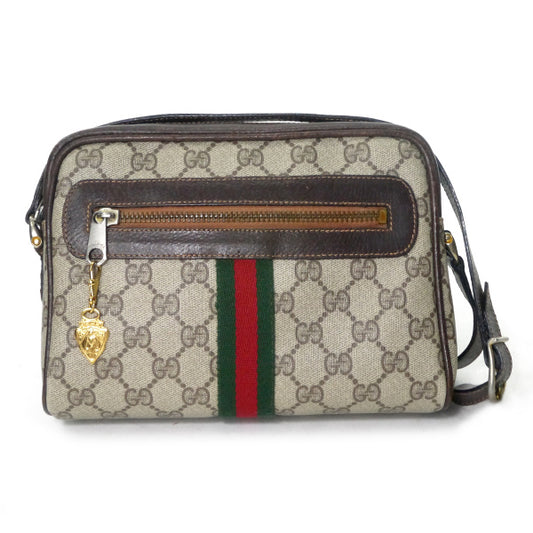 OLD Gucci Parfums 定番ショルダー縦シェリー（茶・小）