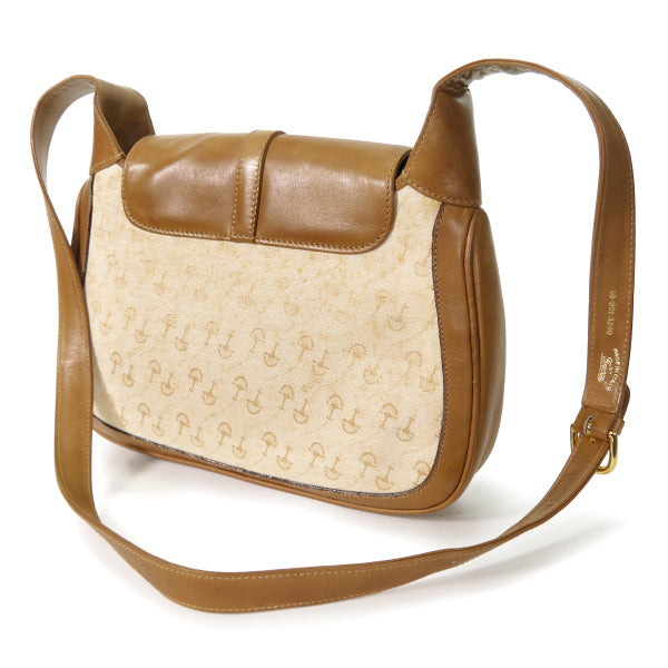 OLD Gucci 激レア！ビット柄ジャガードショルダー（茶）