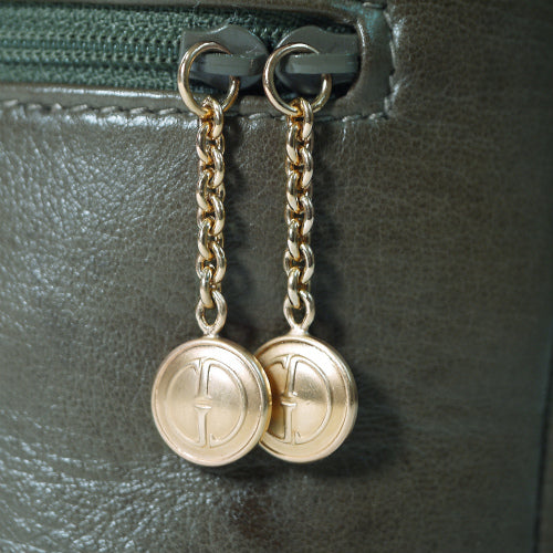 OLD Gucci 丸形バニティーバッグ（カーキ）