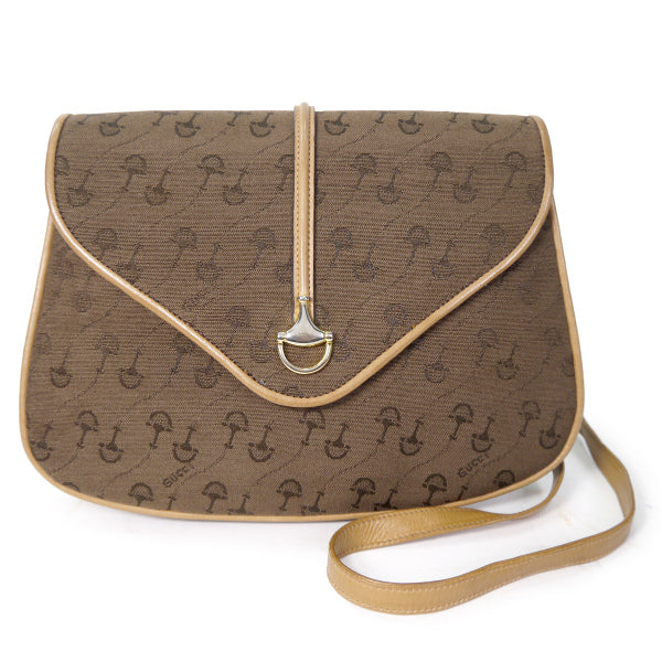 OLD Gucci　70s!激レア！ビット柄ショルダー（茶）