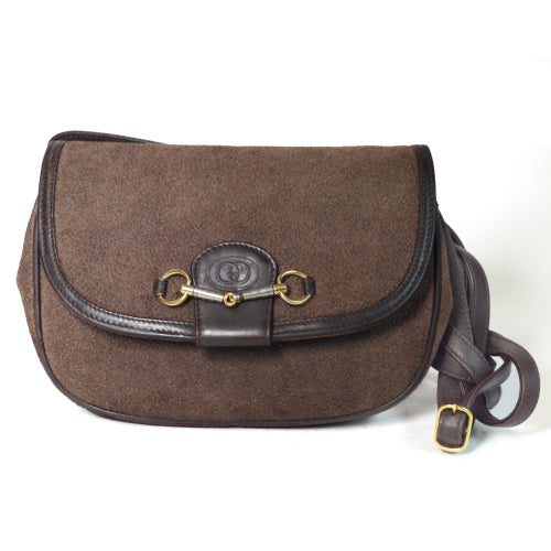 OLD Gucci　ビット　ポシェット（スエード・モカ）