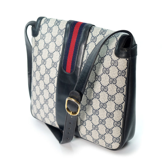 OLD Gucci ホースビット金具ワンショルダー（青）