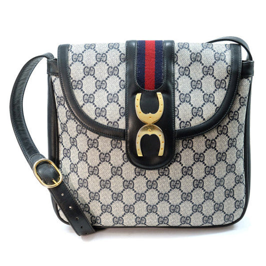OLD Gucci ホースビット金具ワンショルダー（青）