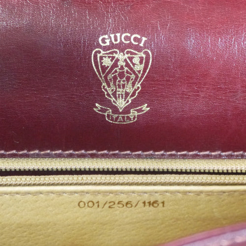 OLD Gucci　レトロ斜めがけショルダー（ボルドー）