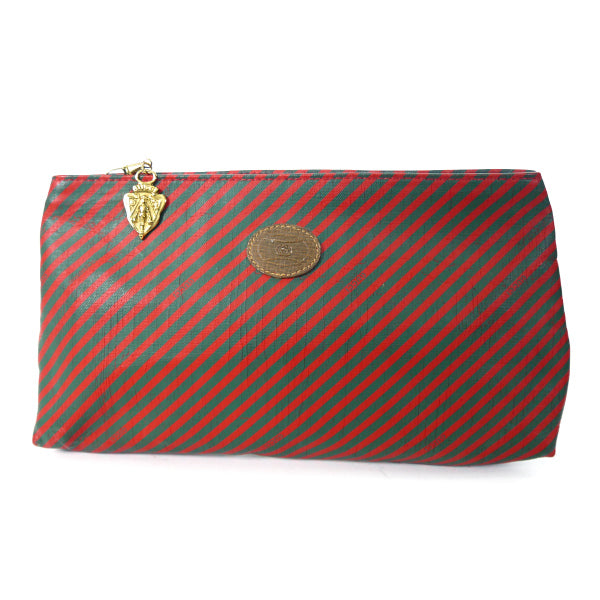 OLD Gucci Rigateラインポーチ（赤緑）