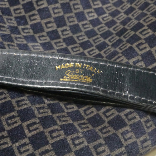 OLD Gucci 70ｓスクエアGG大ショルダー（青スエード）