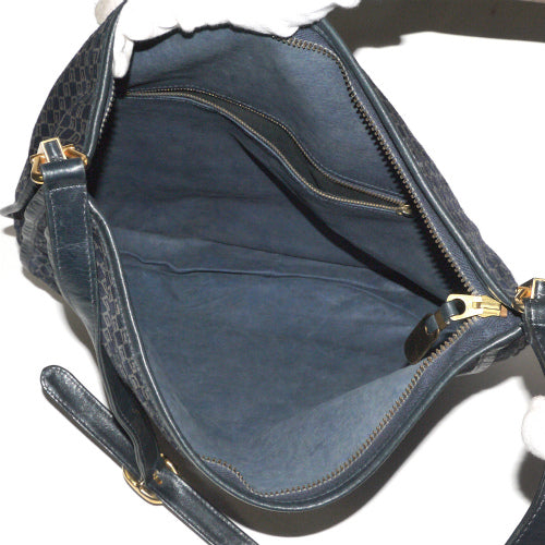 OLD Gucci 70ｓスクエアGG大ショルダー（青スエード）