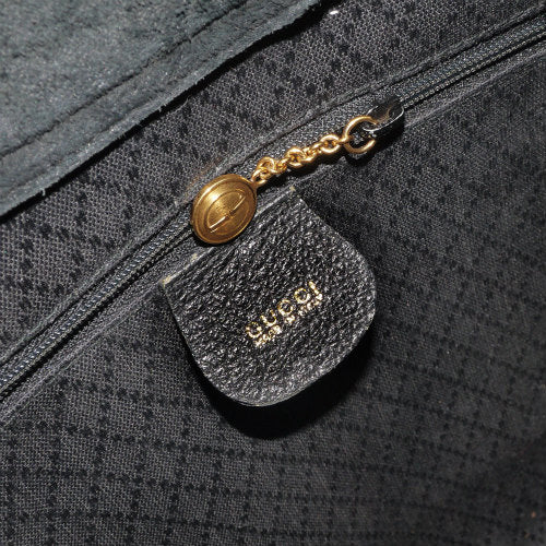 OLD Gucci <訳あり>ホースビット金具デイパック（スエード黒）