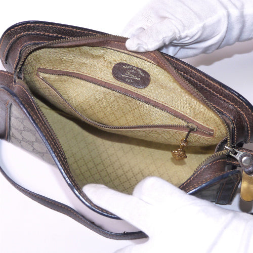 OLD Gucci ７０s筆記体金具ショルダ−（茶）