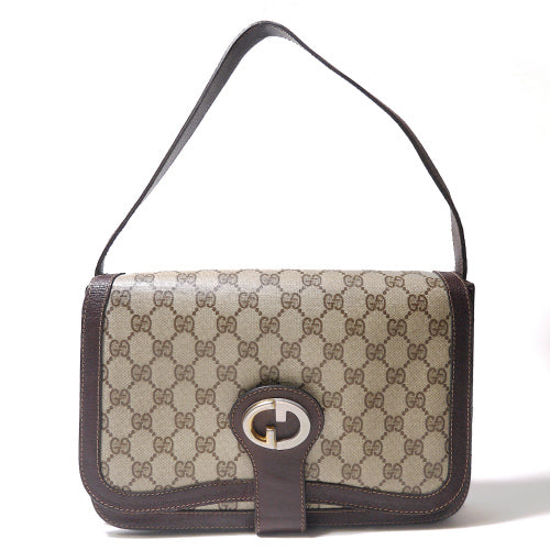 OLD Gucci ７０s GG金具ワンショルダー（茶）