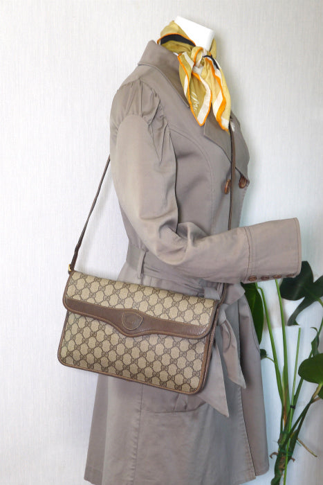 OLD Gucci 　３Wayクラッチショルダー（茶）