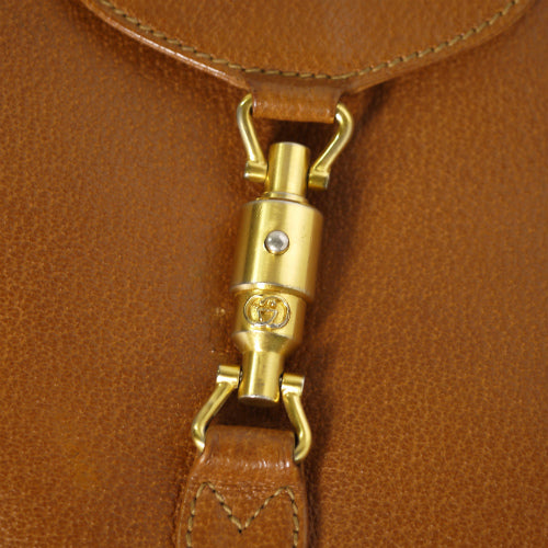OLD Gucci ジャッキー総革ショルダー （茶）