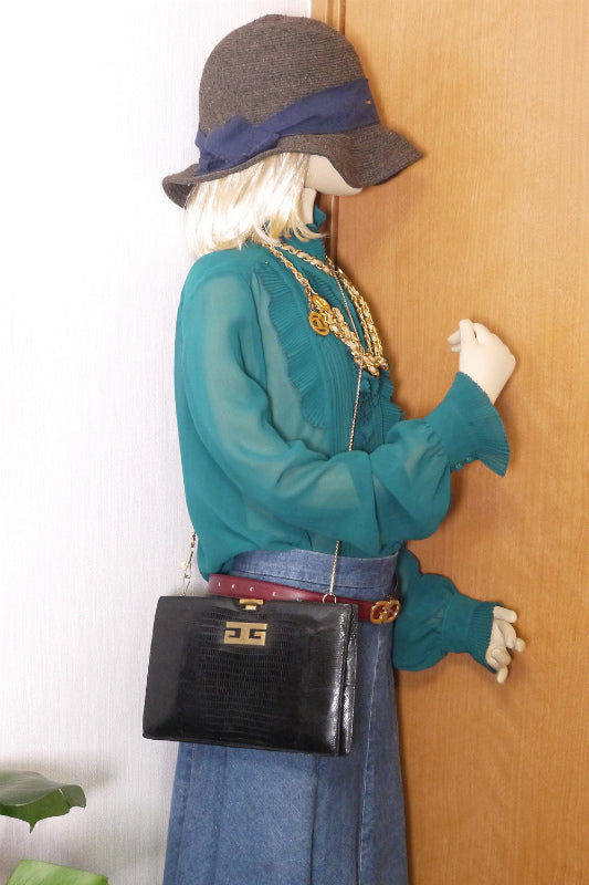 OLD Gucci アルゼンチン製！ショルダー（黒）