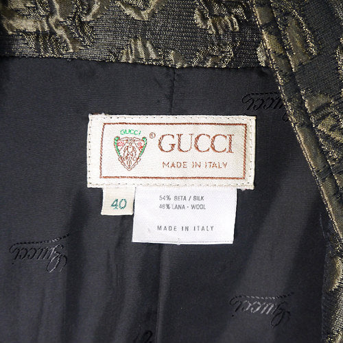 OLD Gucci ローズ柄ジャケット