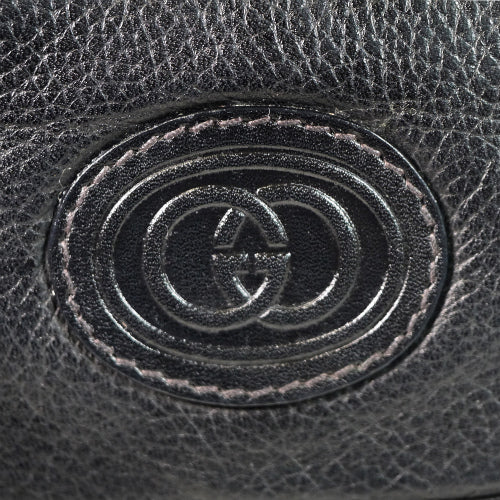 OLD Gucci 総革シンプル斜めがけショルダー（黒）
