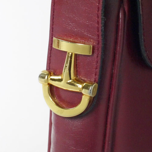 OLD Gucci　総革ビットショルダー（赤）