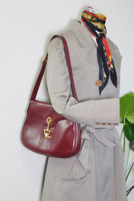 OLD Gucci　総革ビットショルダー（赤）