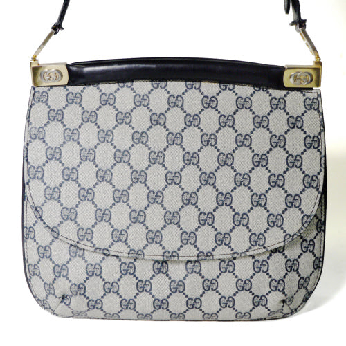OLD Gucci ２Way　丸フォルムショルダー(黒・GG)