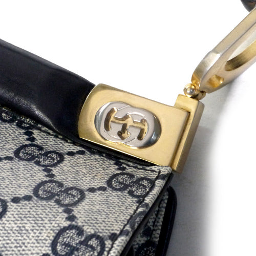 OLD Gucci ２Way　丸フォルムショルダー(黒・GG)