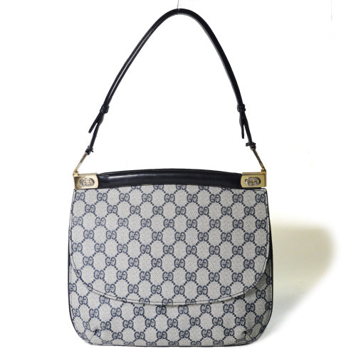 OLD Gucci ２Way　丸フォルムショルダー(黒・GG)