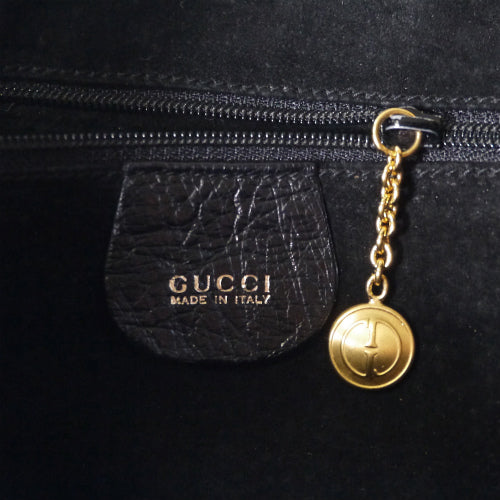 OLD Gucci ジャッキーショルダー（オーストリッチ・黒）