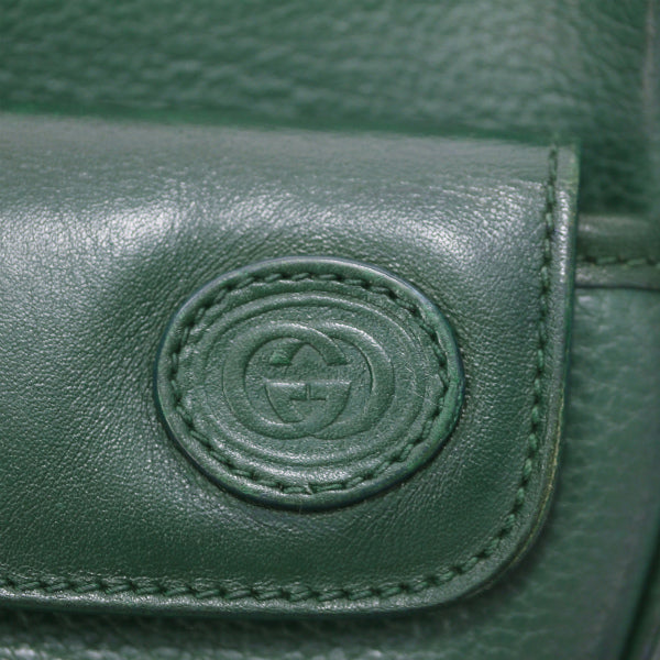 OLD Gucci Wポケット半円ショルダー（緑）