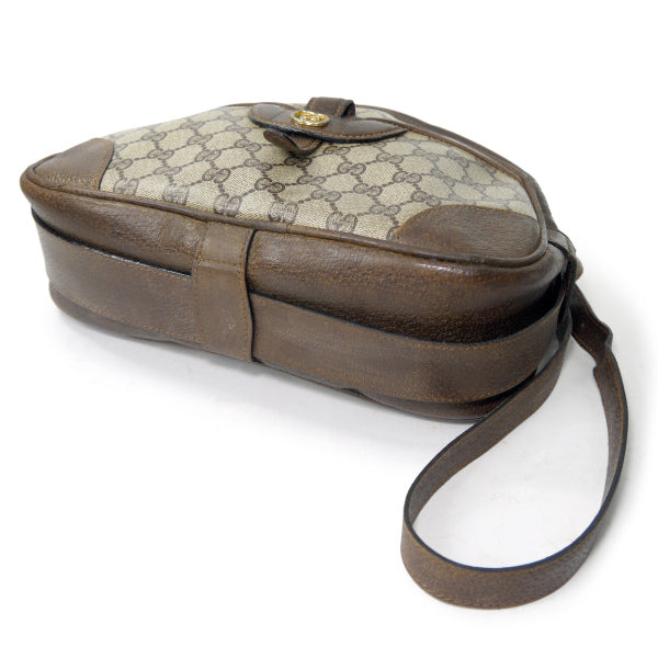 OLD Gucci　GG柄UFOショルダー（茶）