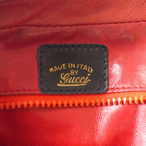OLD Gucci  総革縦シェリーショルダー（紺）