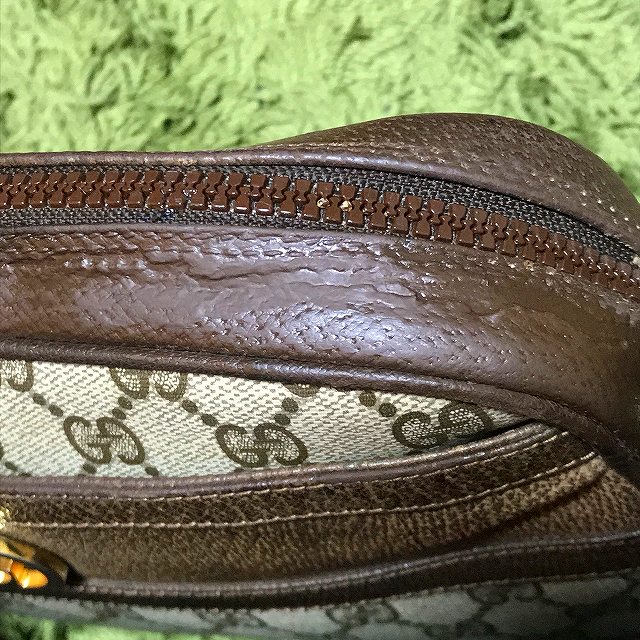 OLD Gucci ＜訳アリ＞2WAYGG金具ショルダー（茶）