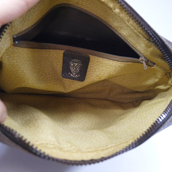 OLD Gucci ＜訳アリ＞2WAYGG金具ショルダー（茶）