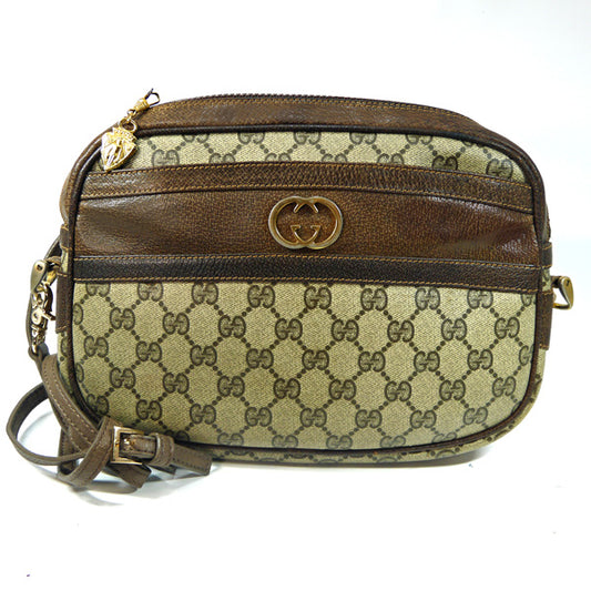 OLD Gucci ＜訳アリ＞2WAYGG金具ショルダー（茶）
